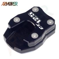 Atraminio stovo pėdos šoninio stovo prailginimo pagalvėlės atraminė plokštė Padidinti stovą motociklo priedai, skirti HONDA CT125/ Hunter Cub - CT125 LOGO Titanium black