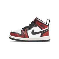 Air Jordan 1 Mid SE TD Wear-Away Baby Sneakers Black White Sail FB0566-006 27 brown