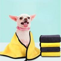 92x56cm Pet Bath Towels Super Absorbent Clean Up Fiber Towel Soft  Quick-drying Thick Bath Towel Cats Puppy Accessories Bath Yellow 92x56cm white