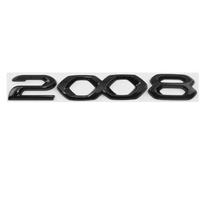 Automobilio 3D metalinis galinės bagažinės raidės Word logotipas Ženklelio emblemos lipdukai, skirti Peugeot 2008 3008 4008 5008 Priedai 5008 silver white
