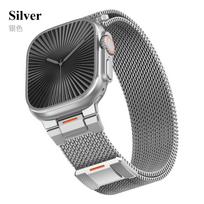 Milanese Loop for apple watch Ultra 2 band 49mm 44mm 40mm 45mm 42mm 41mm 38mm Metal Bracelet iwatch Series10 46MM 9 8 7 6 se strap S10-46mm 42/44/45/49mm įvairiaspalvis