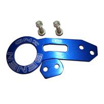 Universal Car Tow Hook Sturdy Wear-resistant JP/EU Plug Aluminum Alloy Front Bumper Trailer Loop Towing Ring Hook Auto Supply One Size raudona