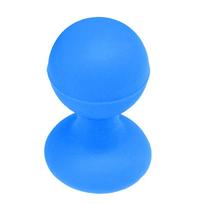 Silicone phone holder with suction cup and round head, blue