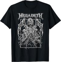 Megadeth - Vic Rising marškinėliai, Hard Rock Metal grupės marškinėliai, Dovana metalo gerbėjams Unisex marškinėliai XL gray