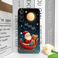 Linksmų Kalėdų Eglutės Kalėdų Senelio Rašto Telefono Dėklas Samsung Galaxy S25 S24 S23 Ultra S22 Plus S21 FE M53 M34 M55 Minkšti Dangteliai Galaxy M32 4G white