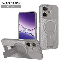 For OPPO A5 Pro 5G Case Magnetic Bracket Stand Holder Armor Cases For OPPO A5Pro 5G For Magsafe Wireless Charging Cover For OPPO A5 Pro 5G blue