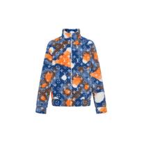 Louis Vuitton 2010s Monogram-pattern fleece jacket 1AAU8L L mėlyna