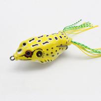Žvejybos vobleriai 2 vnt. Didelė varlės formos paviršinė crankbait tipo masalo kabliukai Baso masalas Įrankis SetC yellow