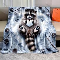1 vnt. meškėnas su širdimi sniego rašto pledas, flanelės medžiaga, minkštas, šiltas, visų sezonų, namams, lauko stovyklavimui, iškyloms, kemperiui Size: 75*100cm, Weight: 230 GSM white