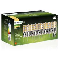 Lumiled Pack of 10 G4 2W LED Bulbs (20W Equivalent, Warm White 3000K, 200lm, 12V DC)