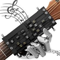 Gitara Padeda Akordų Treneris Gitara Akordų Spaudiklis Gitara Pagalbinė Priemonė Mokymosi Sistema su Gitara Diagrama Mokymo Praktika Gitara Mokymosi Pagalbinė Priemonė juoda