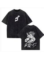 Anime 'JoJo's Bizarre Adventure' T-Shirt Men's Short Sleeve XL black