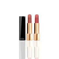 Chanel Rouge Allure Velvet, Lipstick Set, Women's Gift Matte Natural 3.5g+3.5g Cosmetics #78+#77 beige
