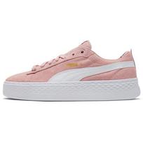 Puma Womens Smash Platform SD 'Bridal Rose' (women's sizes) Bridal Rose / White / Gold Skateboard Shoes 366488 10 38.0 gray
