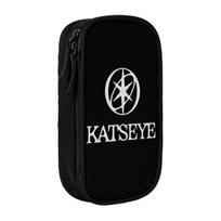 Katseye SIS Pencil Case Pencilcases Pen Box for Student Large Storage Bags Students School Gifts Stationery 21x10.5x5cm black