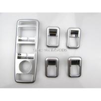 Angelguoguo Car window glasses lifter button decoration Frame stickers For Mercedes Benz A C B E GLK ML GL G500 GLA sidabras