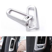 Automobilio stiliaus ABS chromuotas B statramsčio oro kondicionieriaus oro išleidimo angos rėmo dangtelis apdaila Mercedes Benz S klasės W222 2014 2015 2016 2017 gray