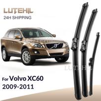 Skirta Volvo XC60 2009-2011 2010 Priekinio ir galinio valytuvų šluotelės Priekinio stiklo lango šepetėliai 26 +20 +15 Right hand drive black