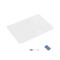 1/3/6 Pcs Small Whiteboards Message Board Double-Sided Whiteboard with Eraser and Markers for Students Teacher Classroom white