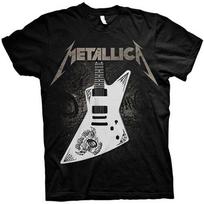 Metallica Papa Hetfield Gitaros Pozos Roko Grupės Marškinėliai S-4XL Unisex T-Shirt S black