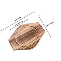 2Pcs Wooden Pot Mat for Hot Pot Multi-Function Casserole Holder Sturdy Heat Resistant Kitchen Accessory Reusable šviesiai ruda spalva