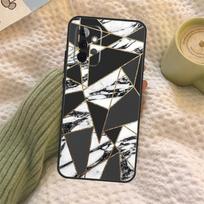 Marmurinis geometrinis dėklas, skirtas Samsung Galaxy A35 A15 A55 A53 A33 A13 A36 A56 A26 A16 A22 A32 A52 A54 A34 A05 A06 Samsung A06 black
