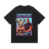 Ronnie Coleman Gym Lover Funny Graphic T Shirt Men Women Fashion Oversized Cotton T-shirts High Quality Bodybuilder T-shirt Tops XXXL brown
