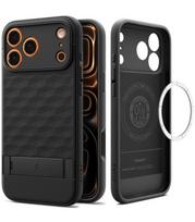 Matinis juodas dėklas Apple iPhone 17 Pro / 18 Pro telefonui "Spigen Parallax S MAG Magsafe"