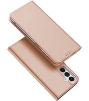 Rausvai auksinės spalvos atverčiamas dėklas Samsung Galaxy A17 / A18 4G / 5G telefonui "Dux Ducis Skin Pro"