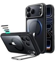 Juodas / skaidrus dėklas Apple iPhone 17 Pro Max / 18 Pro Max telefonui "ESR Classic Hybrid Kickstand Magsafe"
