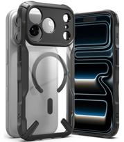 Juodas / skaidrus dėklas Apple iPhone 17 Pro / 18 Pro telefonui "Ringke Fusion X Magnetic Magsafe"