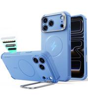 Šviesiai mėlynas dėklas Apple iPhone 17 Pro Max / 18 Pro Max telefonui "ESR Cyber Tough Kickstand Magsafe"