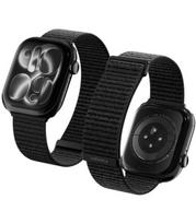 Juoda apyrankė Apple Watch 8 / 9 / 10 / 11 / 12 / SE / Ultra (44 / 45 / 46 / 49 mm) laikrodžiui "Spigen WBF01 Band"