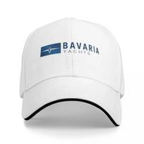 Bavaria Yachts Mėlynas Sidabrinis Logotipo Kepuraitė Madinga Atsitiktinė Beisbolo Kepuraitė Reguliuojama Kepurė Hip Hop Vasarinė Unisex Beisbolo Kepuraitės Pritaikoma One Size white