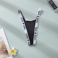 Low-Rise Sexy Thong, Personalized T-Back, Cotton Crotch, Comfortable & Breathable European American Panties M balta