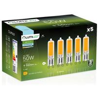 Lumiled Pack of 5 G9 5W LED Bulbs (50W Equivalent, Cool White 6500K, 560lm, 360°)
