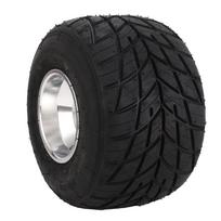 11x7.10-5 Go Kart Tire with Rim Rubber Aluminum Alloy 4PR Tubeless Rear Wheel Rim Tire Assembly for ATV UTV SxS Side By Side Golf Cart black