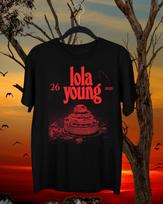 Lola Young Tour 2025 Poster Gift For Fan S To 5Xl Black T-Shirt S brown