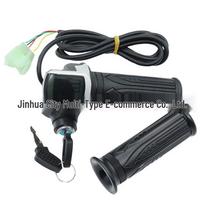 Electric Scooter LCD Twist Throttle: 24V/36V/48V Battery Power Accelerator with Lock and Speed Control Grip Scooter LCD Throttle 36V black