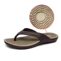 Summer Massage Slippers Rubber Flip Flops For Men Beach Shoes Indoor Home House Summer Casual Breathable Light Weight 40 beige