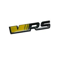 3D Metalinis VRS Lipdukas Automobilio Stilius Skoda VRS Octavia Elroq Fabia Rapid Superb Kodiaq Priekinių Grotelių Emblema Galinės Bagažinės Lipdukai Stickers black