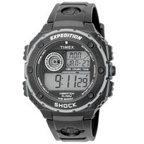 TIMEX Expedition Vyriškas laikrodis, Skaitmeninis judėjimas su vibracijos smūgiu, Atsparus vandeniui 20 ATM, 33,5 mm korpusas, Modelis TW4B24300 juoda