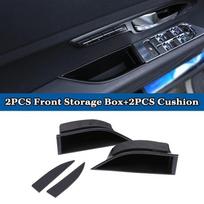 Car Front/Rear Door Storage Box Armrest Handle Glove Container Holder Accessory for Land Rover Range Rover Evoque 2016 2017 2018 2PCS Rear gray