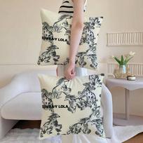Fashion L-lOLA pillowcase, soft and comfortable, sofa cushion cover, suitable for all kinds of rooms and places 12x12Inch gray