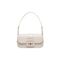 Bally Simple Solid Color Goat Leather Tote Shoulder Bag Women bags Bone-White 6302775 Basic Set (Bag+Dust Bag) white