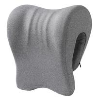 Ergonomic Office Chair Neck Support Pillow with Removable Cover Memory Foam Headrest Attachment for Desk Napping pilka