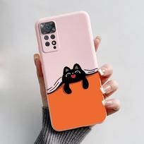 For Redmi Note 11S Note 11 Pro 5G 4G Case Cute Rabbit Panda Protector Fundas Cover For Redmi Note 11 note11E Silicone Phone Case RedmiNote11Pro 4G gray