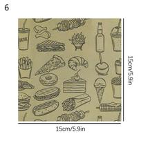 50pieces Of Absorbent Paper Sandwiches Burgers Fries Fried Food Wrappers Plate Mats Waxed Paper And Baking Paper 14