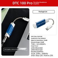DUNU DTC100Pro DAC Headphone Amplifier All-in-one Type-C Decoder 126dB PCM 32bit HiFi lossless Small Device Gifts