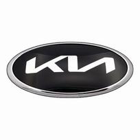 Automobilio priekinio variklio dangčio emblema, galinės bagažinės emblema, lipdukas KIA sportage ceed sorento cerato optima picanto rio soul k3 k5 stonic tinkantis 115 x 58mm black